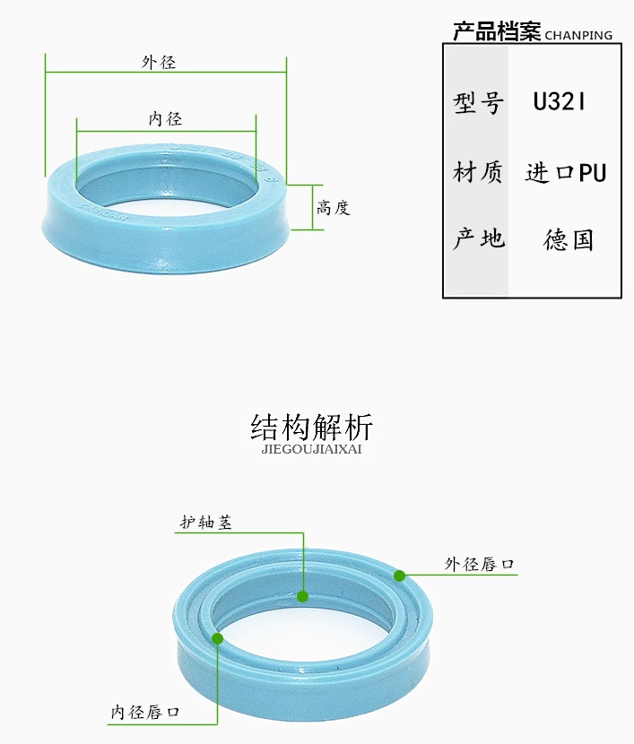 日本NOK/德國CHK優質聚氨酯U32I液壓油封 密封件 規格齊全